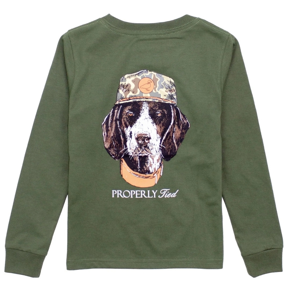 Properly Tied Kids Long Sleeve Tee - Green